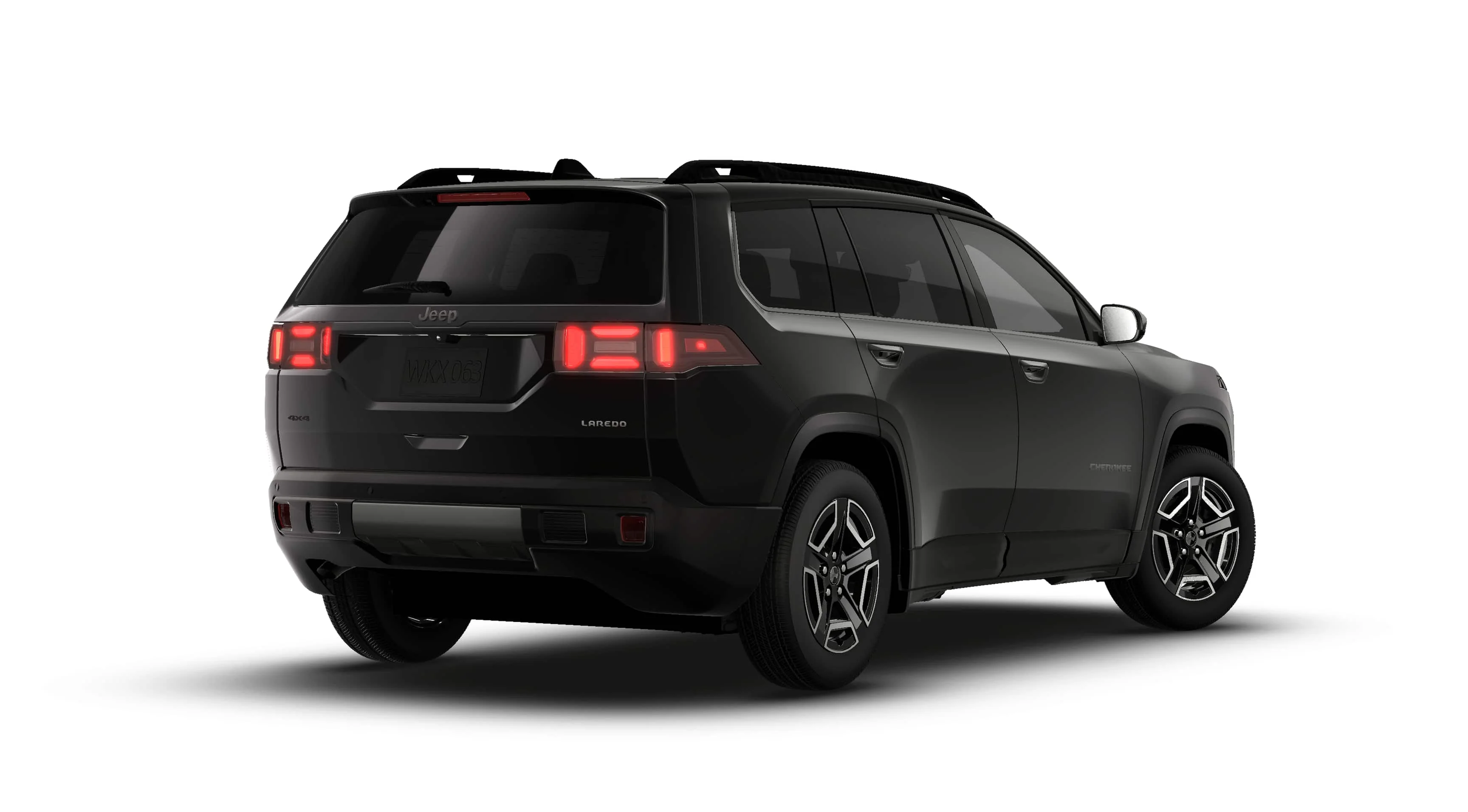 New 2026 Diamond Black Crystal Pearl-Coat Exterior Paint Jeep Laredo image 14