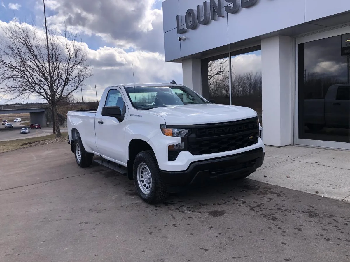 New 2026 White Chevrolet 4WD Reg Cab 140" Work Truck image 1