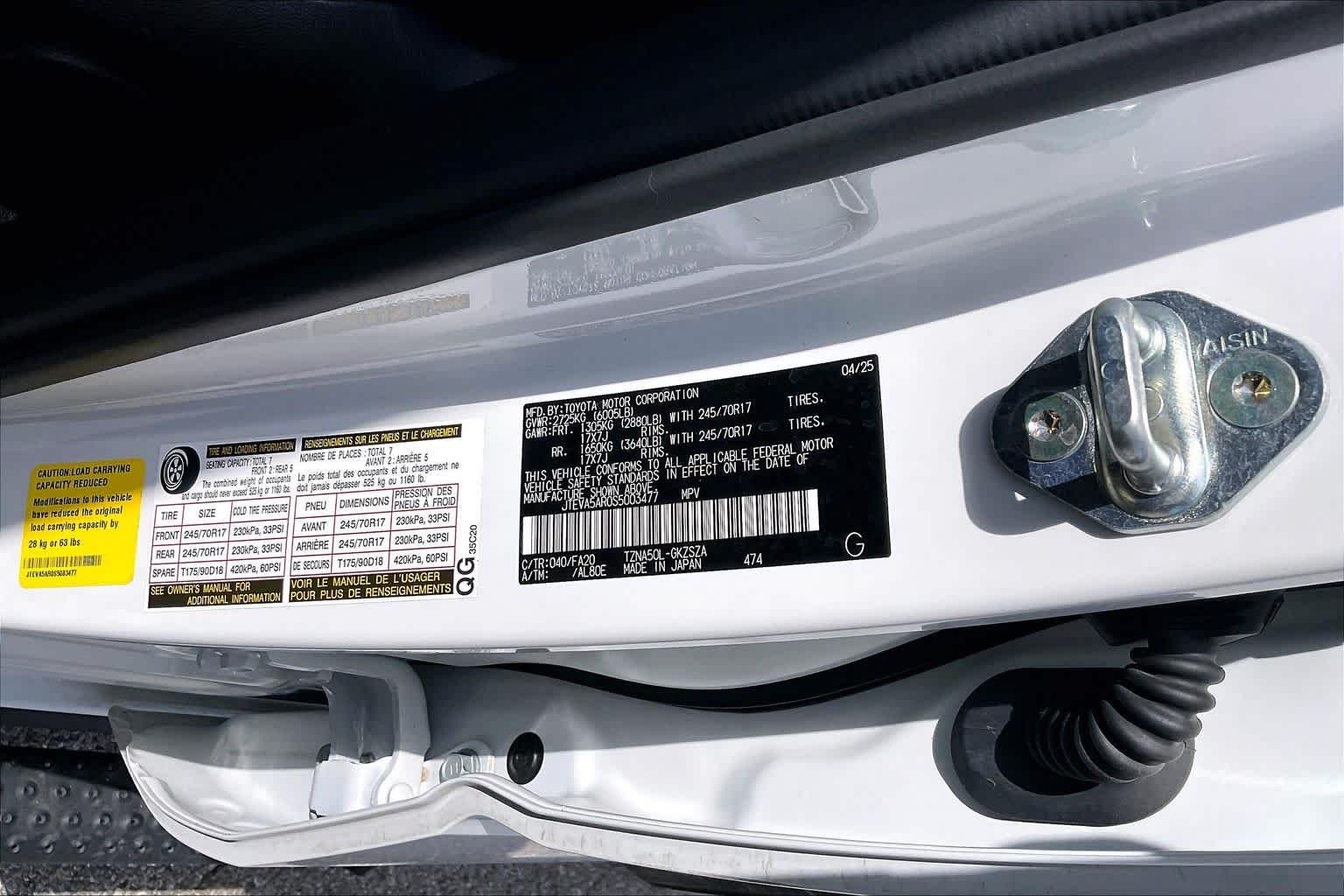 Used 2025 Ice Cap Toyota SR5 image 33