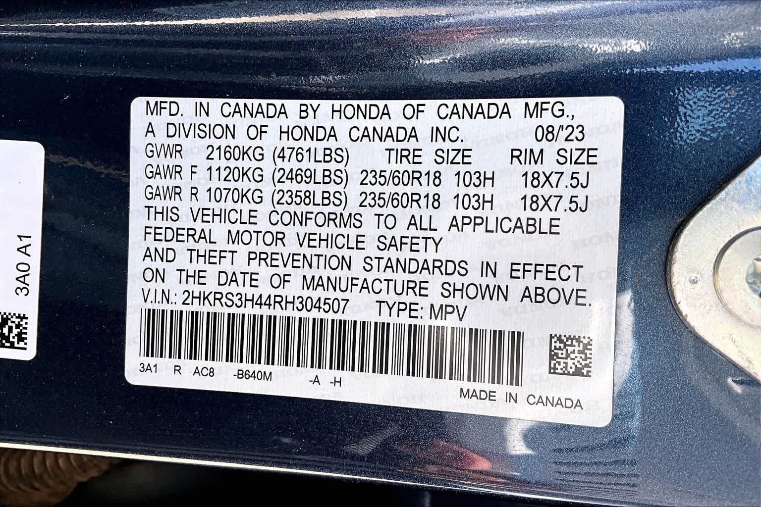 Used 2024 Canyon River Blue Metallic Honda EX image 33