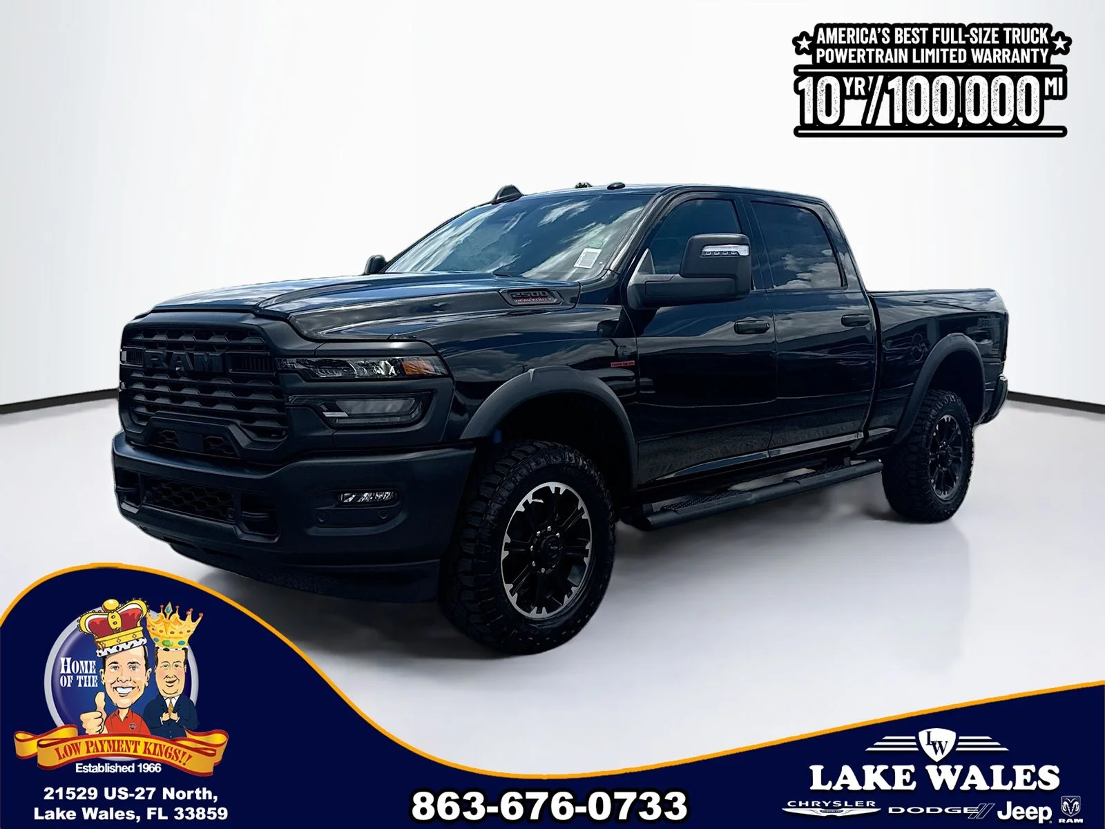 New 2026 Diamond Black Crystal Pearl-Coat Exterior Paint RAM Warlock image 2