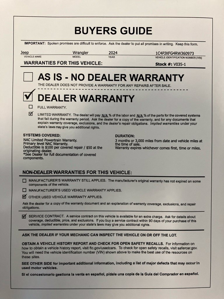 Used 2024 Black Clearcoat Jeep Rubicon image 33