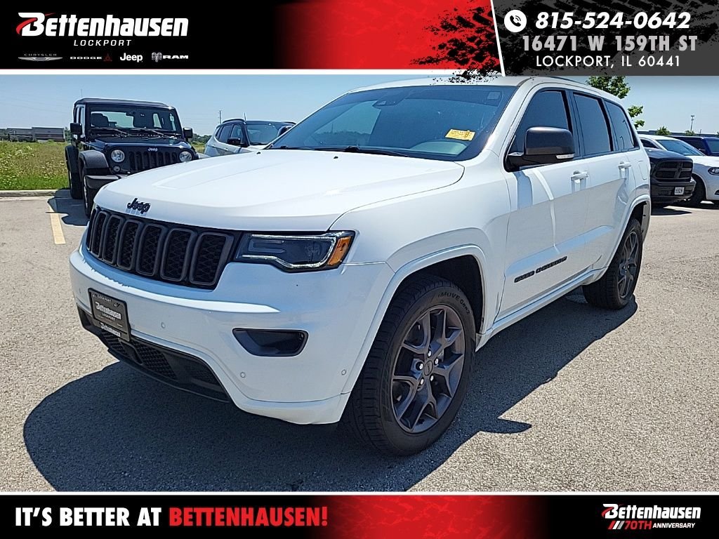 Used 2021 White Jeep Limited image 1
