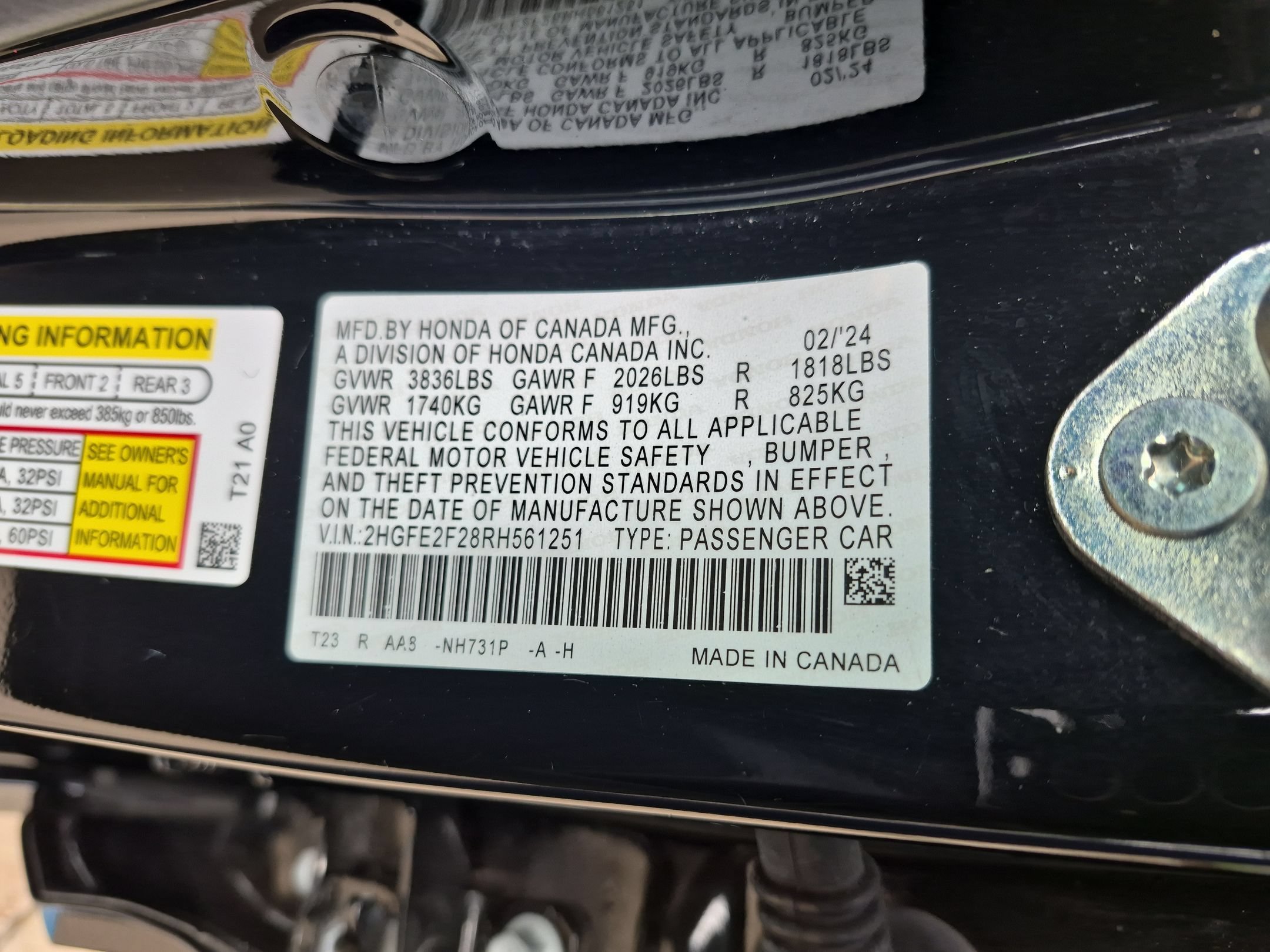 2024 Honda Civic LX - Photo 33