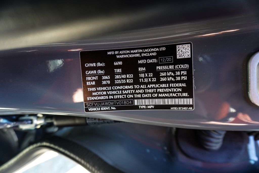 Used 2021 Gray Aston Martin Base image 42