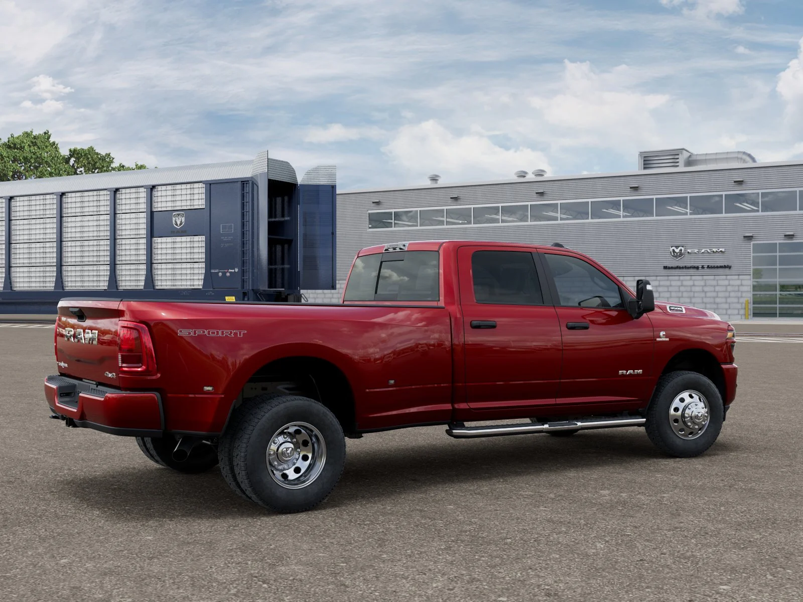 New 2026 Molten Red Pearl-Coat Exterior Paint RAM LONE STAR image 2