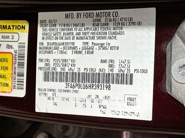 Pre-Owned 2017 Ford Fusion Hybrid SE