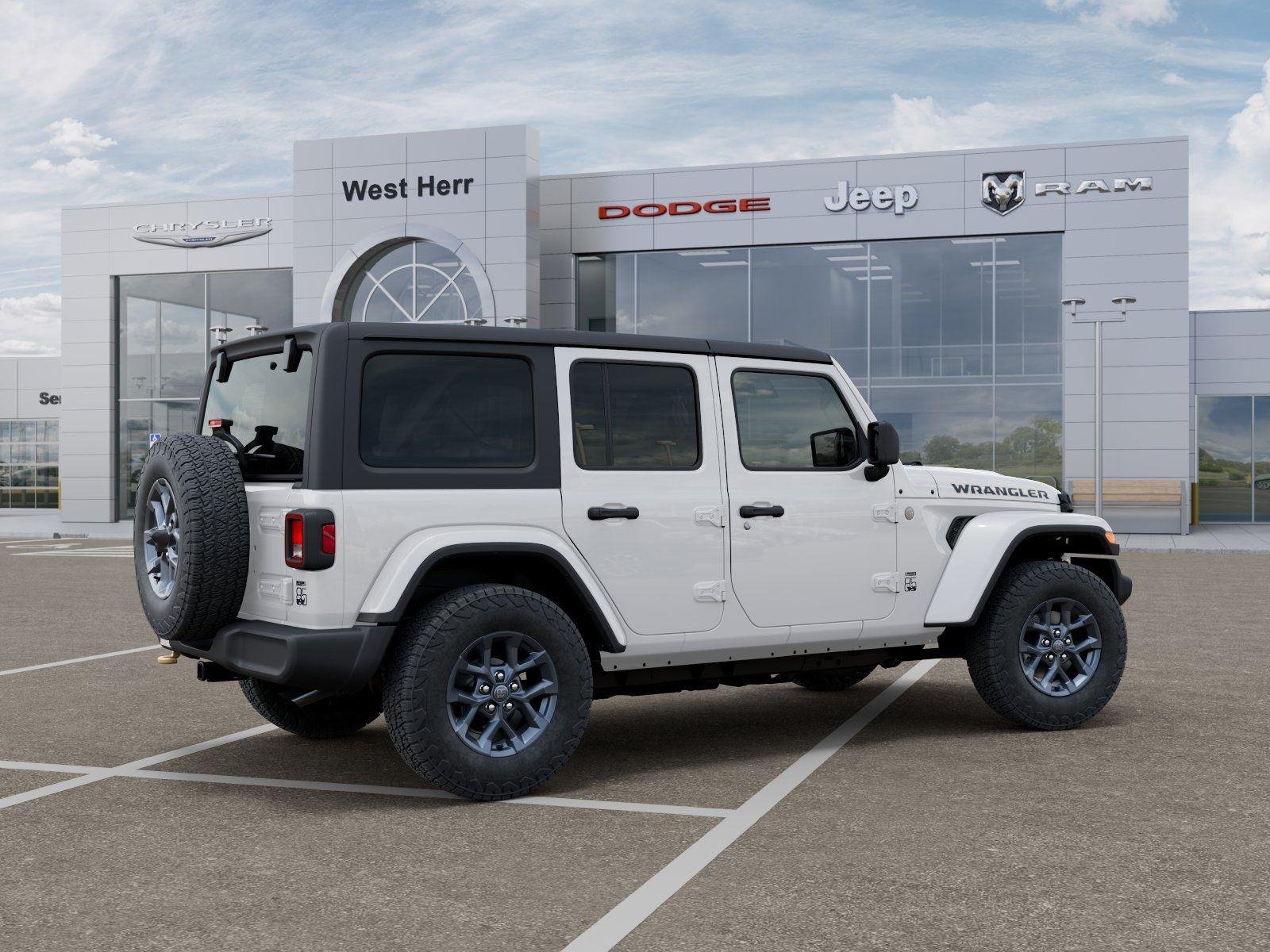 New 2026 Bright White Clear-Coat Exterior Paint Jeep WRANGLER 4-DOOR 85TH ANNIVERSA image 4