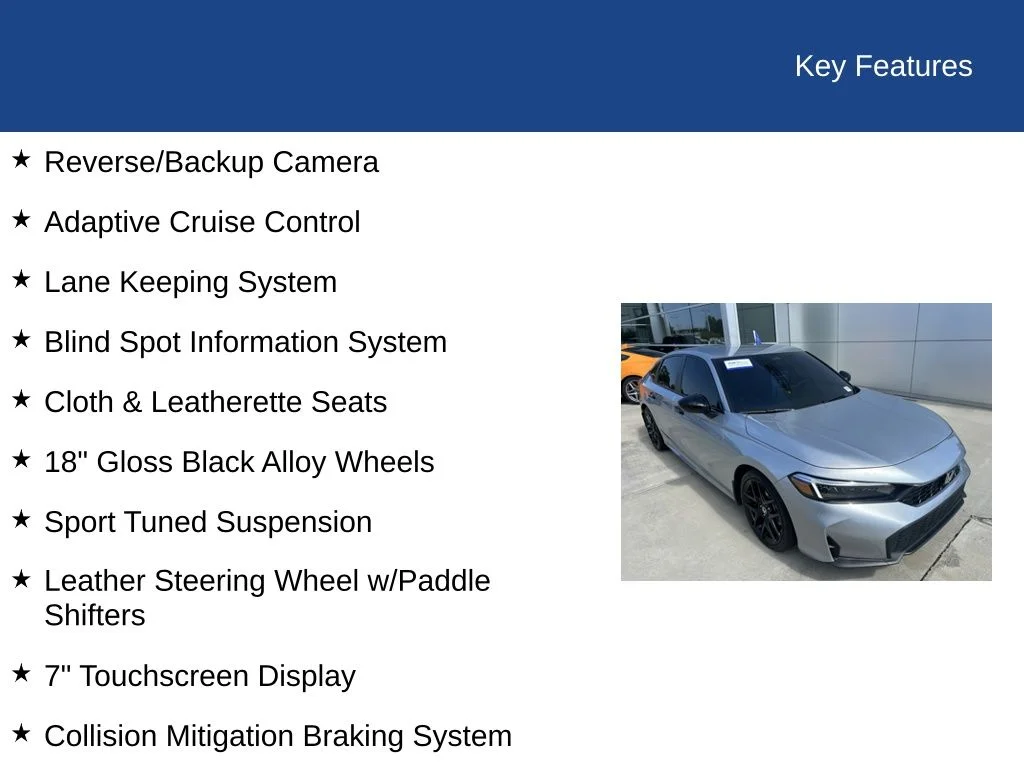 Certified Used 2026 Solar Silver Metallic Honda Sport image 30