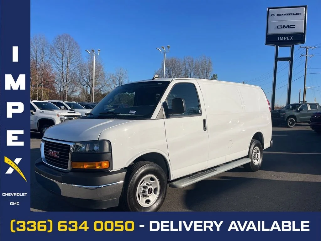 Used 2023 Summit White GMC Work Van image 1