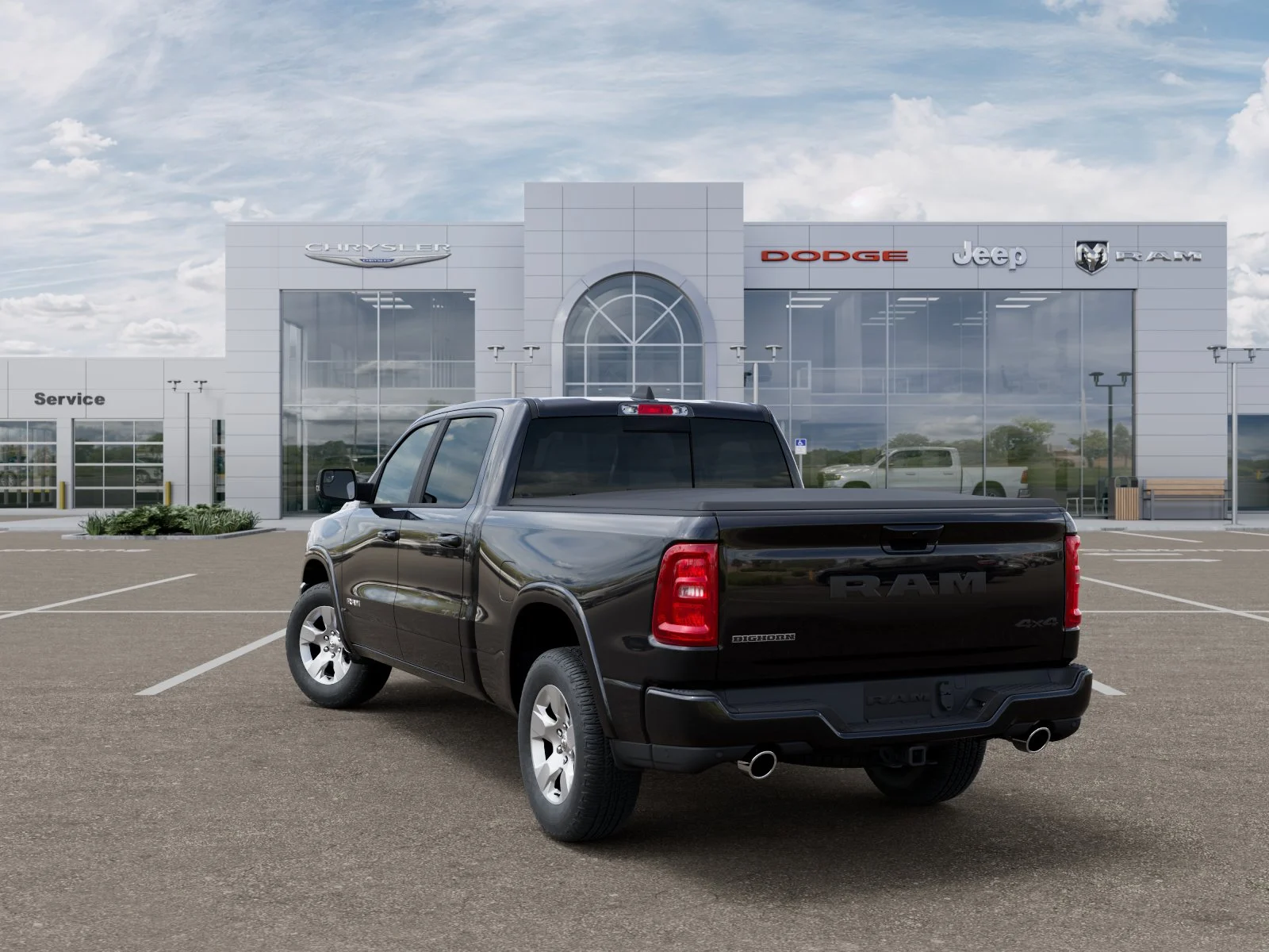 New 2026 Diamond Black Crystal Pearl-Coat Exterior Paint RAM Big Horn/Lone Star image 29