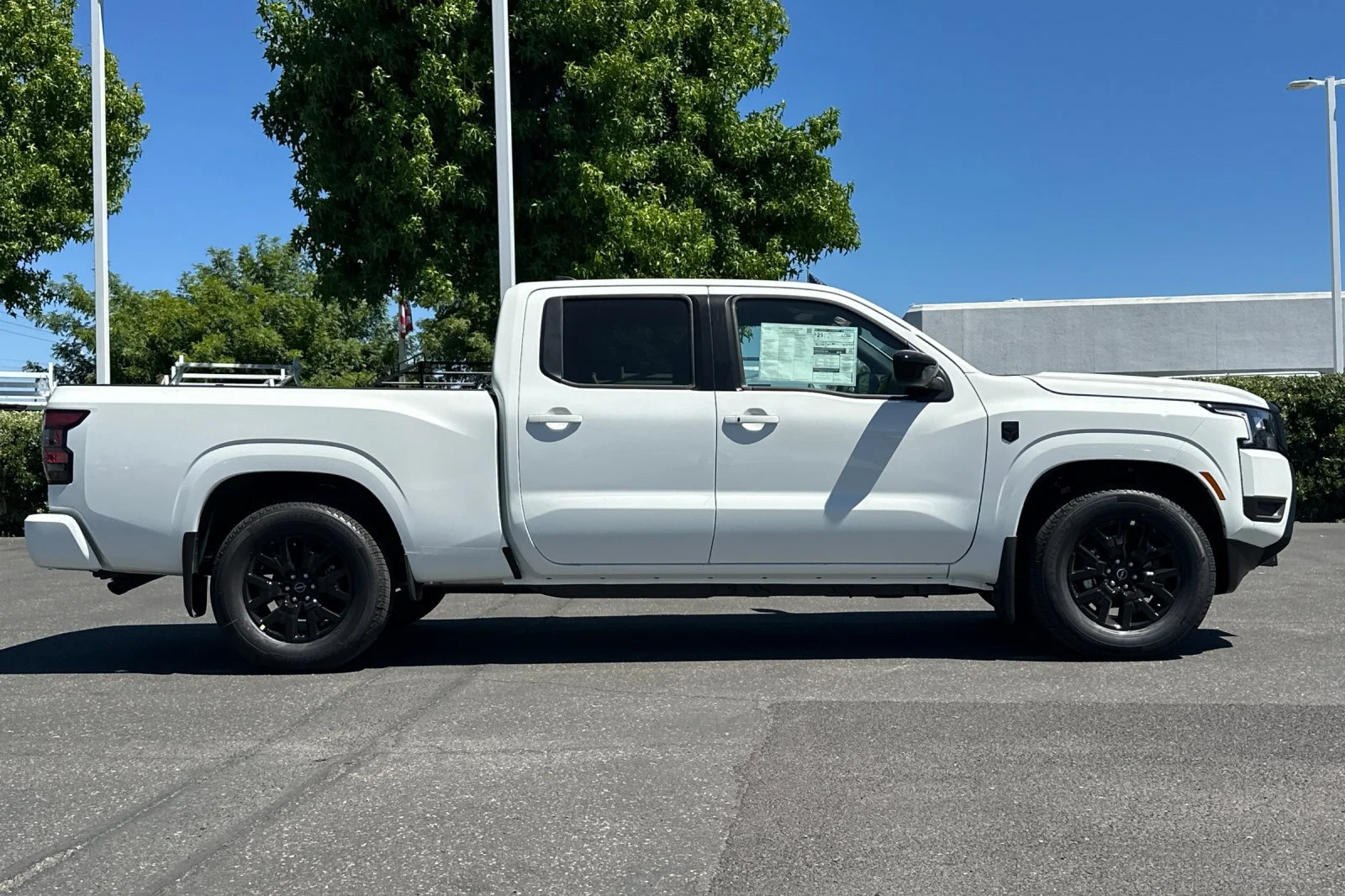 New 2026 Glacier White Nissan Crew Cab SV Long Bed image 3