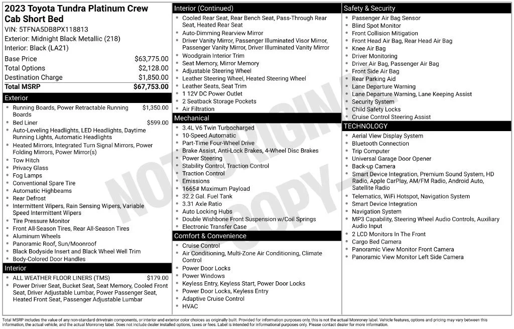 Used 2023  Toyota Platinum image 35