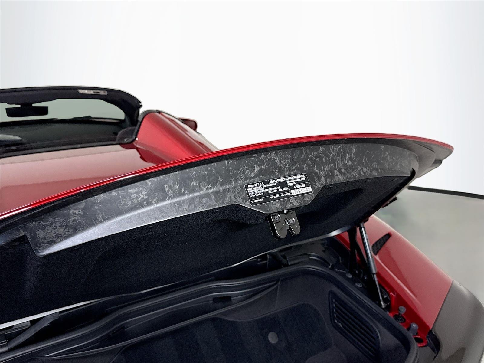 Used 2023 Exclusive Rosso Vincente Maserati Cielo Spider | $350k MSRP | Carbon Race Seats | Int & Ext Carbon image 28