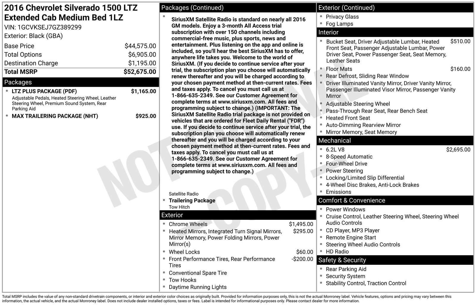 Used 2016 Chevrolet Silverado 1500 LTZ with VIN 1GCVKSEJ7GZ389299 for sale in Brainerd, Minnesota