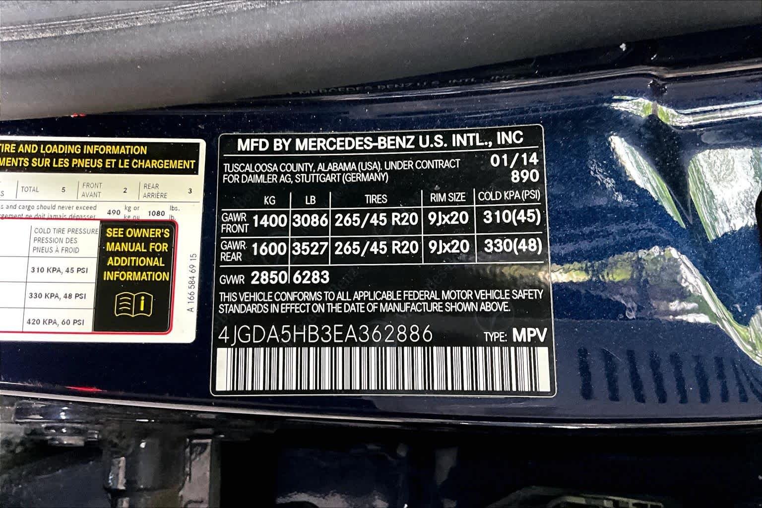 Used 2014 Lunar Blue Metallic Mercedes-Benz ML 350 image 31