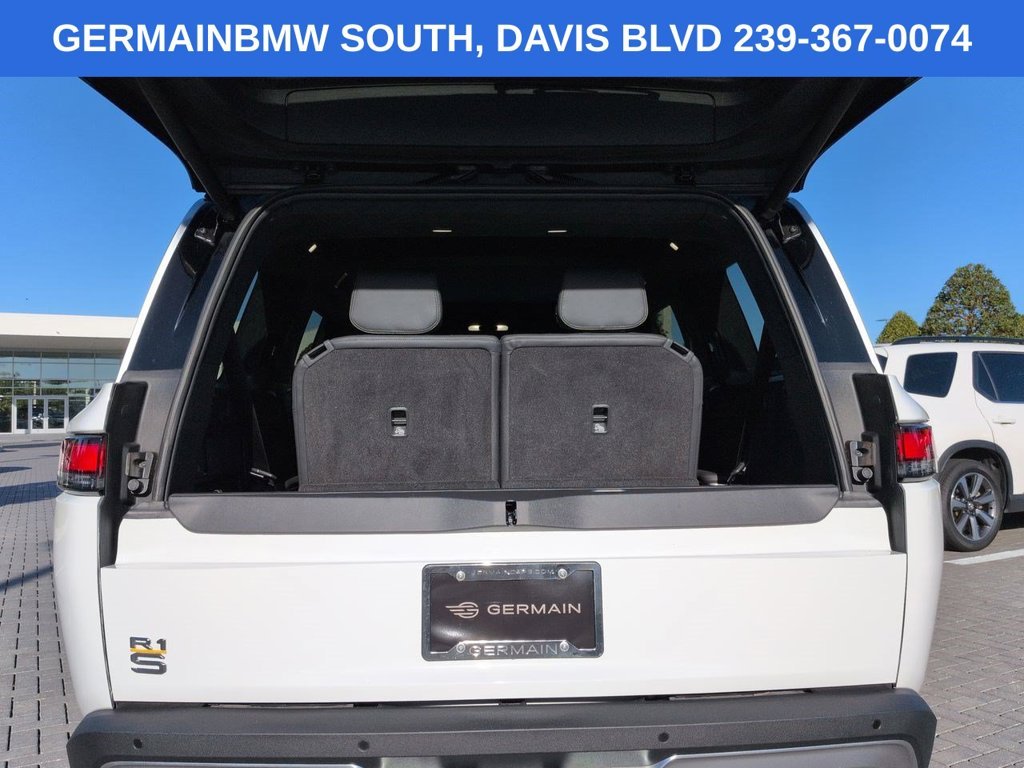 Used 2024 Glacier White Rivian Adventure Quad Motor Large Pack image 14