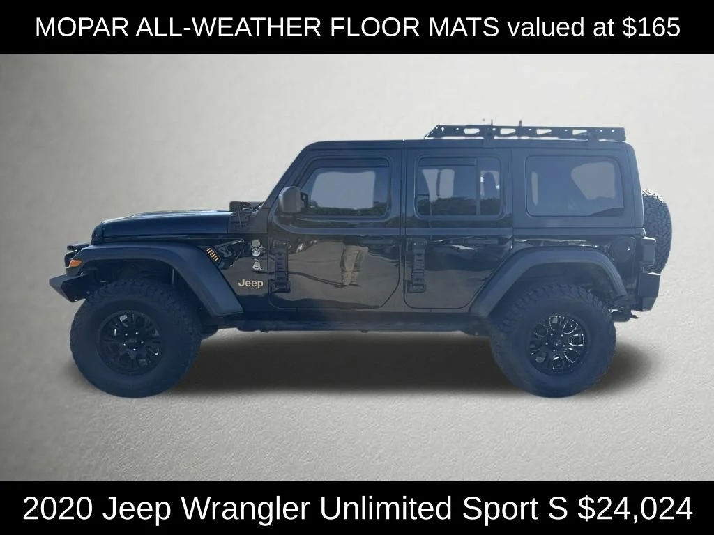 Used 2020 Black Jeep Unlimited Sport S image 6