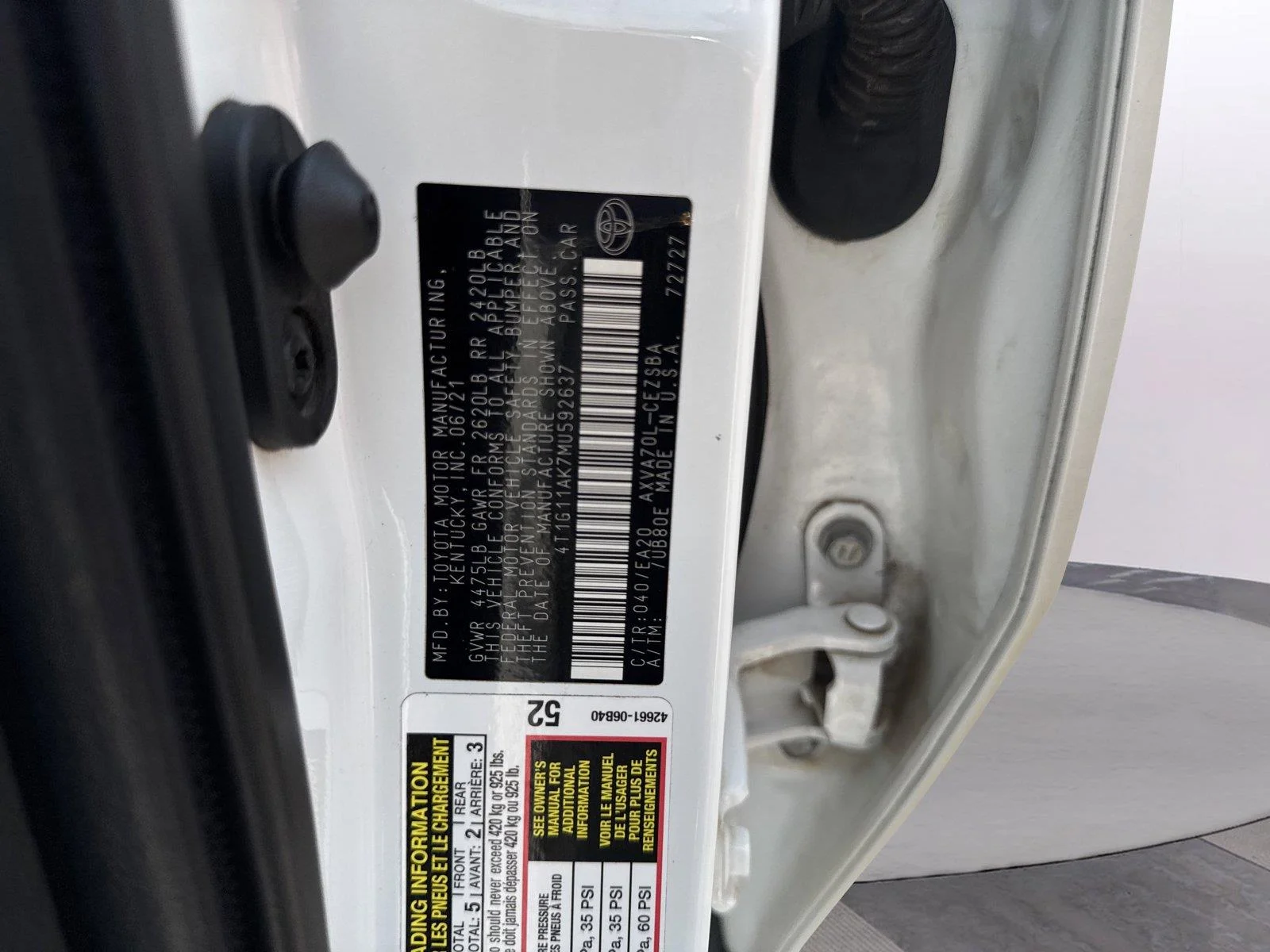 Used 2021 Super White Toyota SE Nightshade image 38