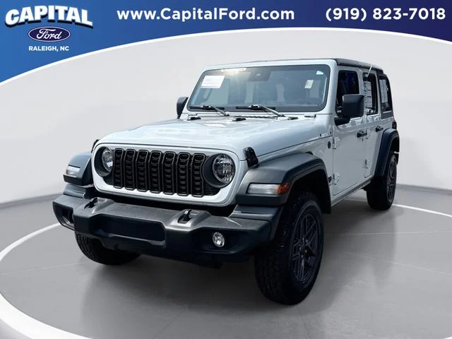 Used 2024 White Jeep Sport S image 1