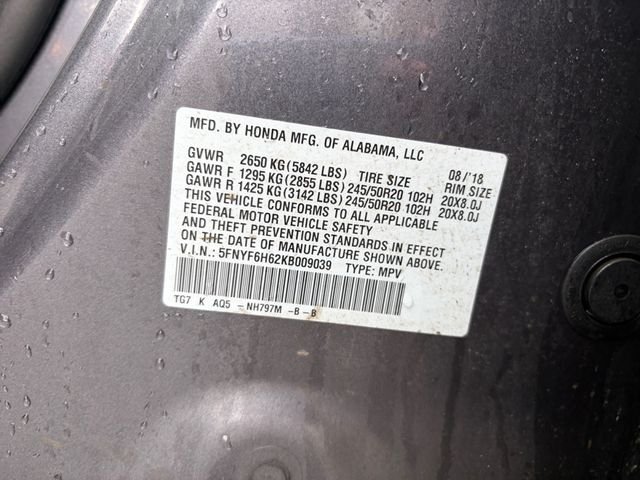 Used 2019 Gray Honda Touring image 25