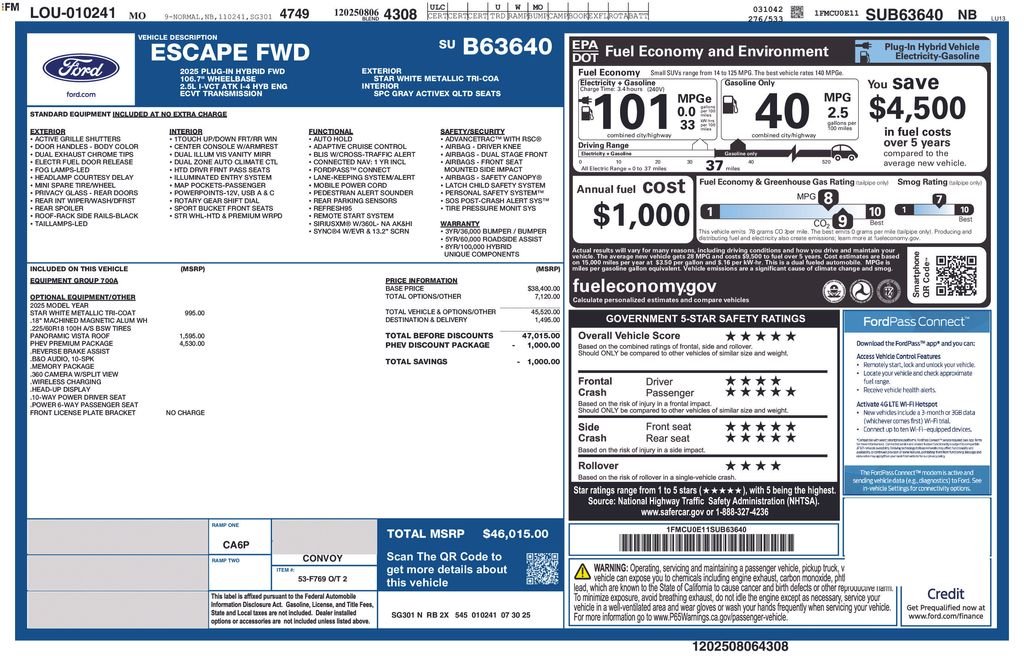 Used 2025 White Ford Base image 34