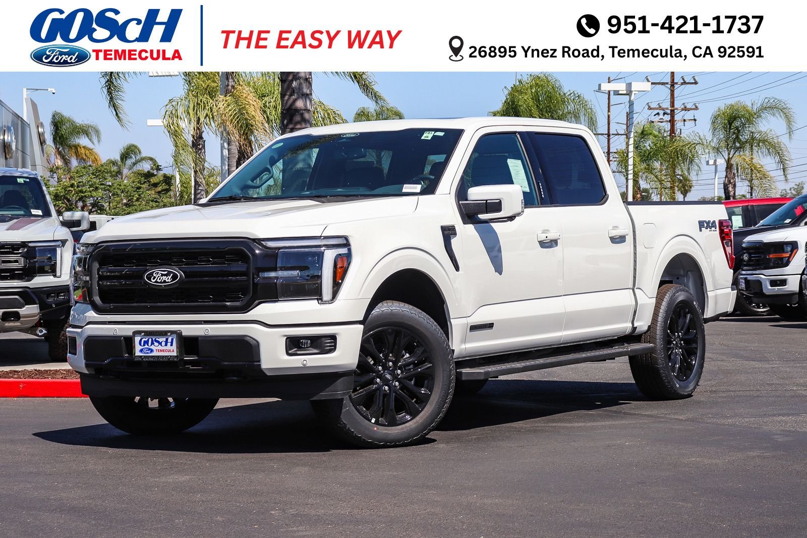 New 2026 Star White Metallic Tri-Coat Ford Lariat® image 1
