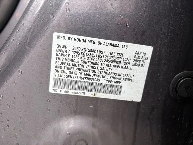 Used 2019 Gray Honda Touring image 25