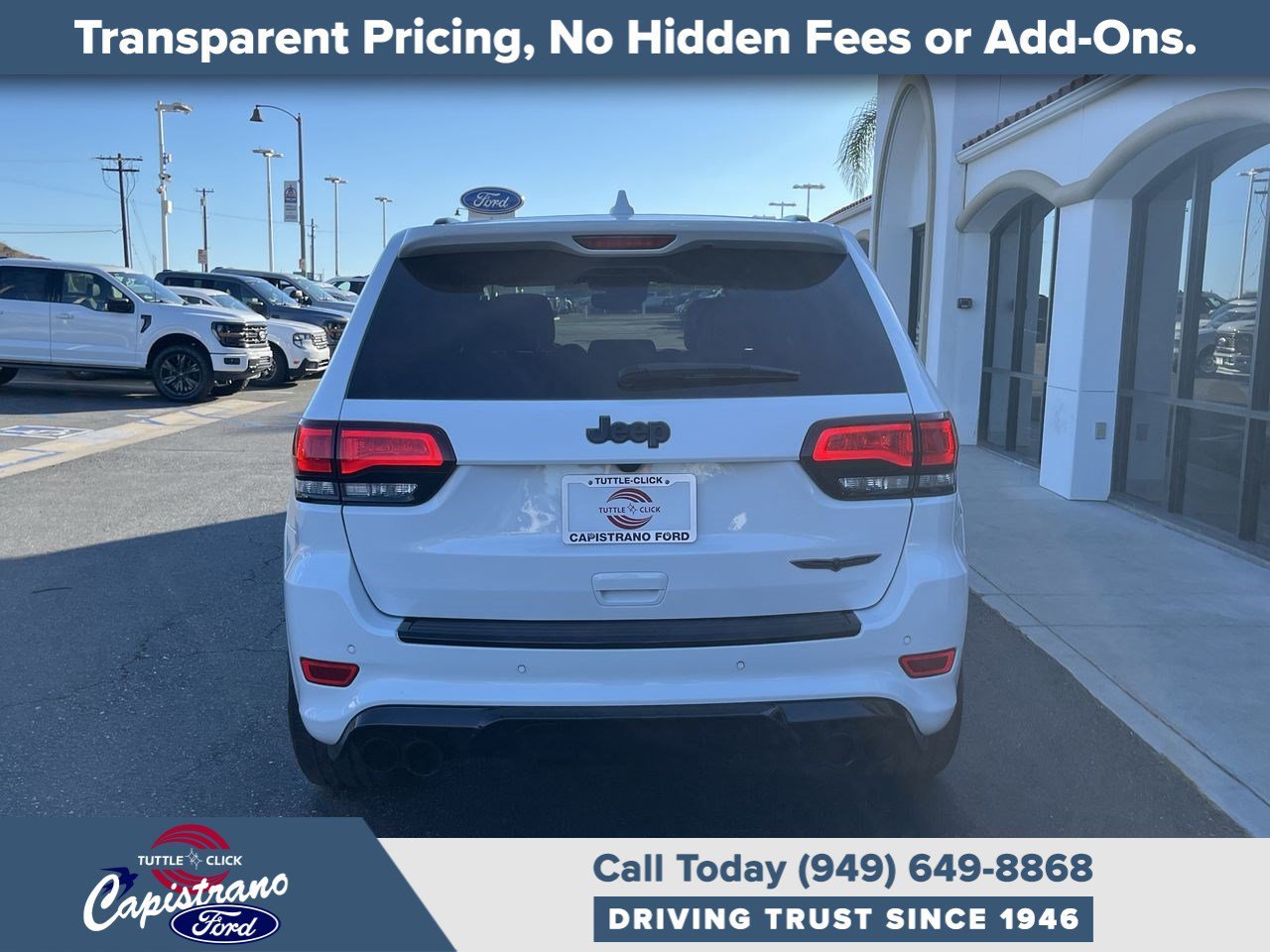 Used 2018 Bright White Clearcoat Jeep Trackhawk image 14