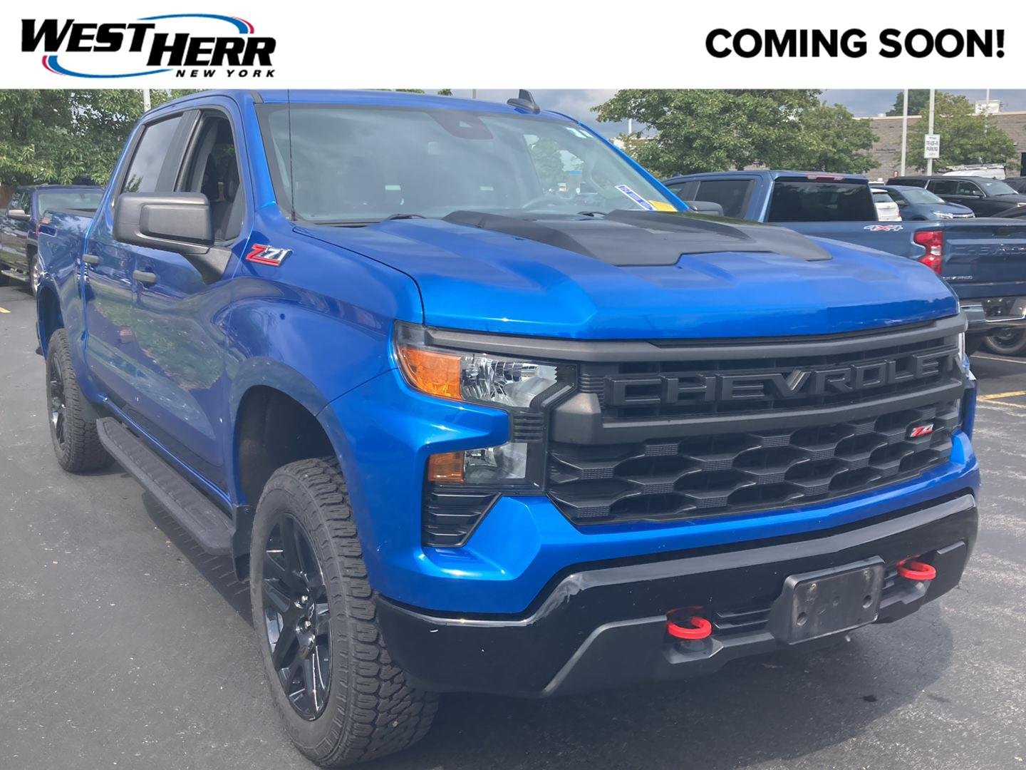 Used 2022 Glacier Blue Metallic Chevrolet Custom Trail Boss image 1