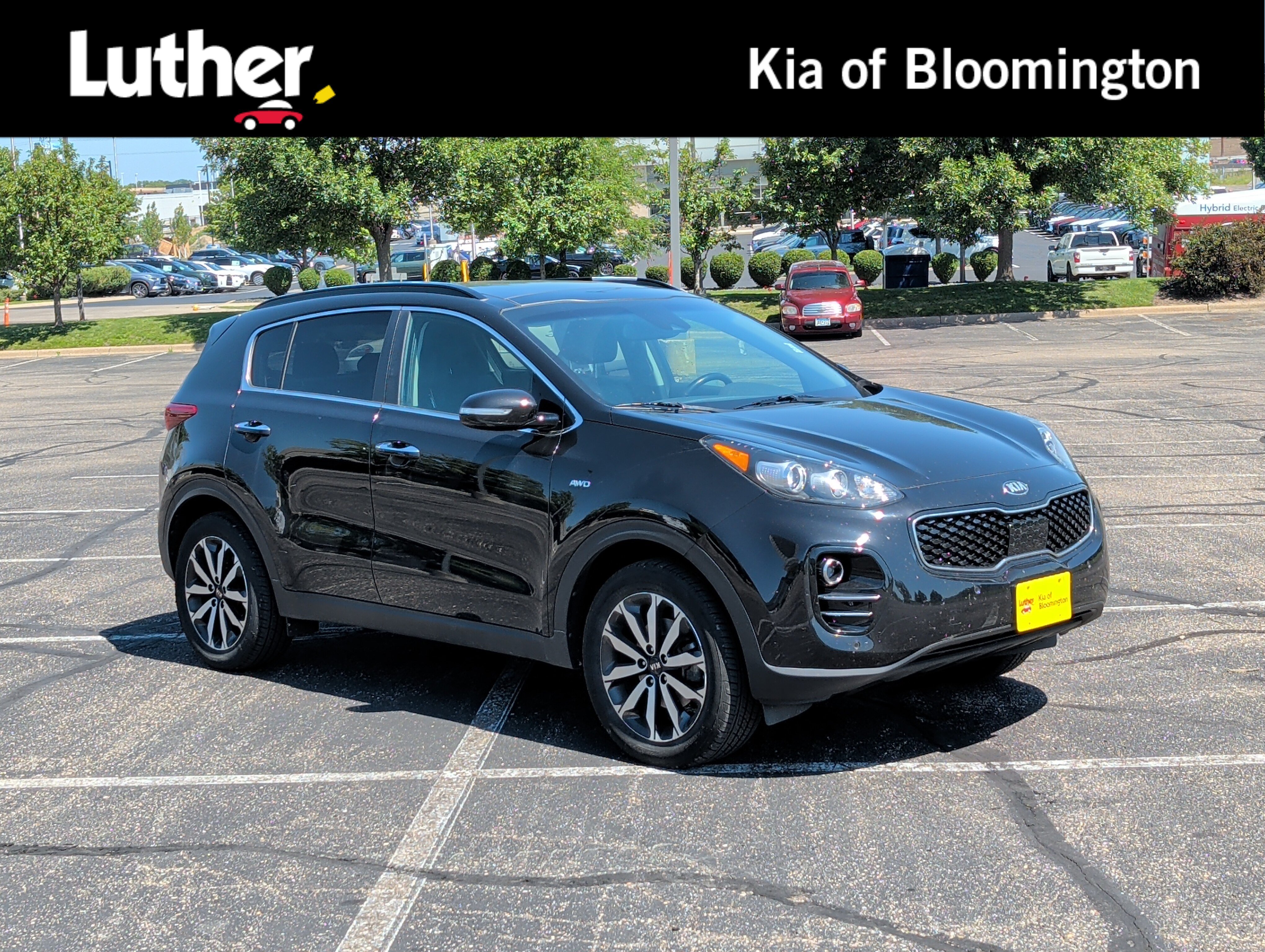 Certified Used 2019 Black Cherry Kia EX image 1