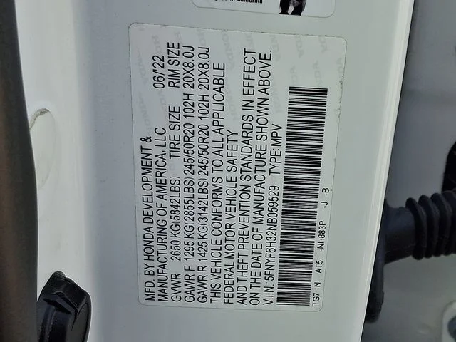 Used 2022 White Honda Sport image 27