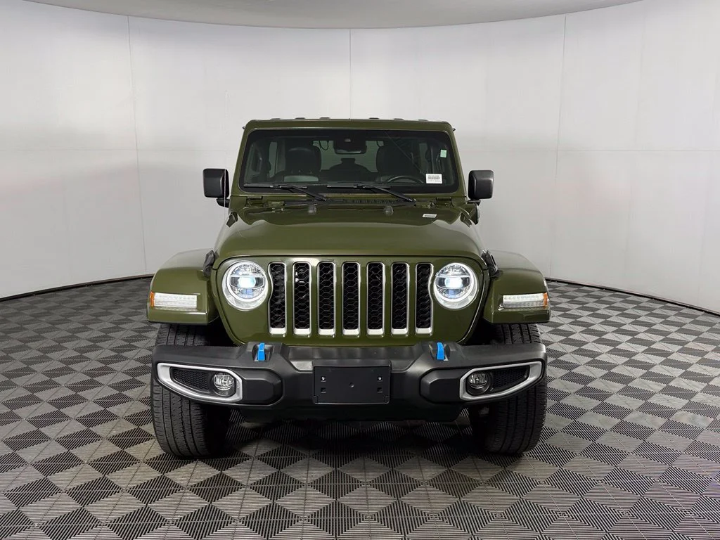 Used 2022 Green Jeep Unlimited Sahara 4xe image 3
