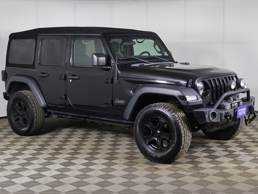 Used 2019 Jeep Wrangler Unlimited Sport S with VIN 1C4HJXDN0KW592773 for sale in Ewing Township, NJ