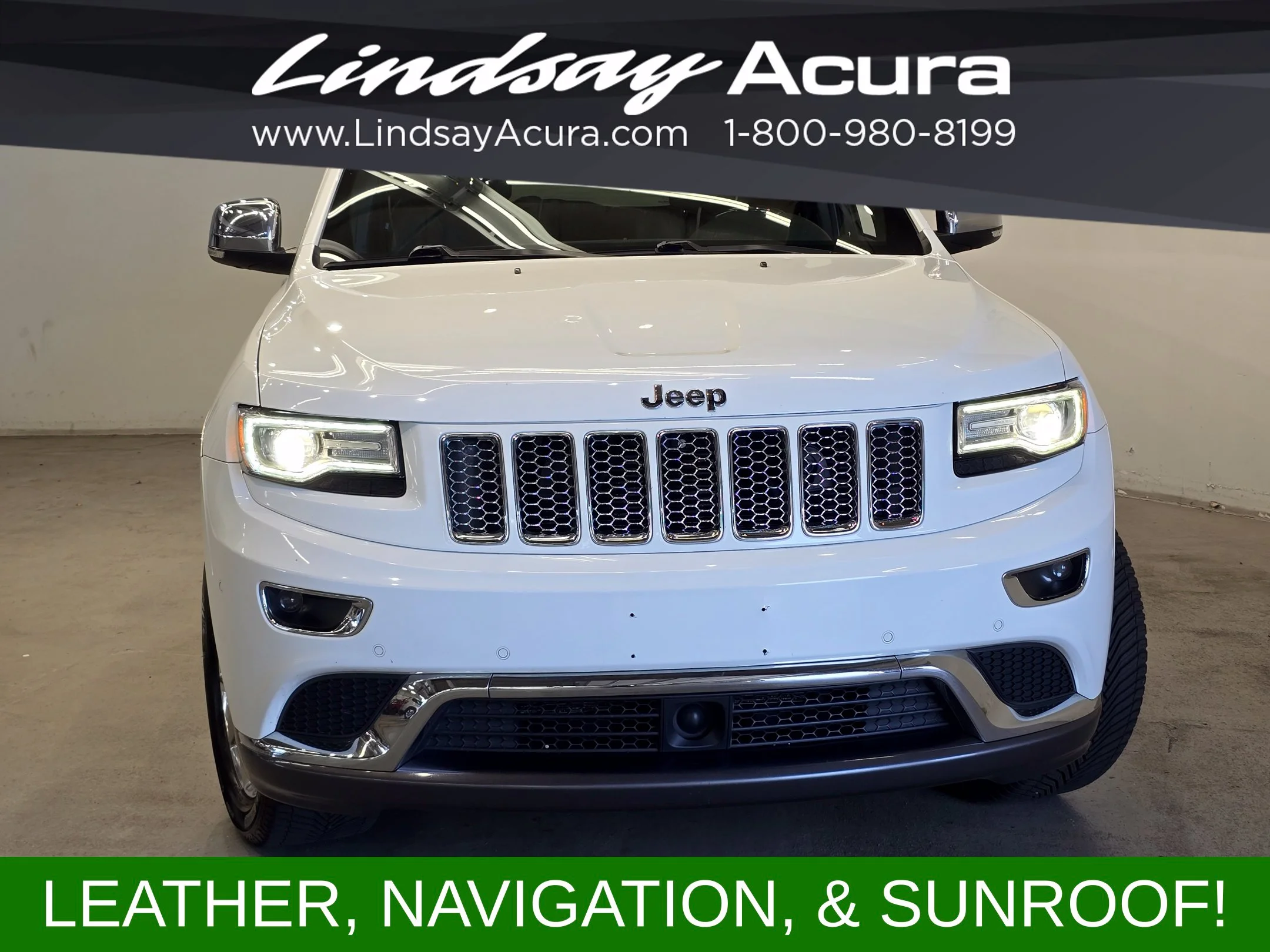 Used 2015 Bright White Clearcoat Jeep Summit image 2