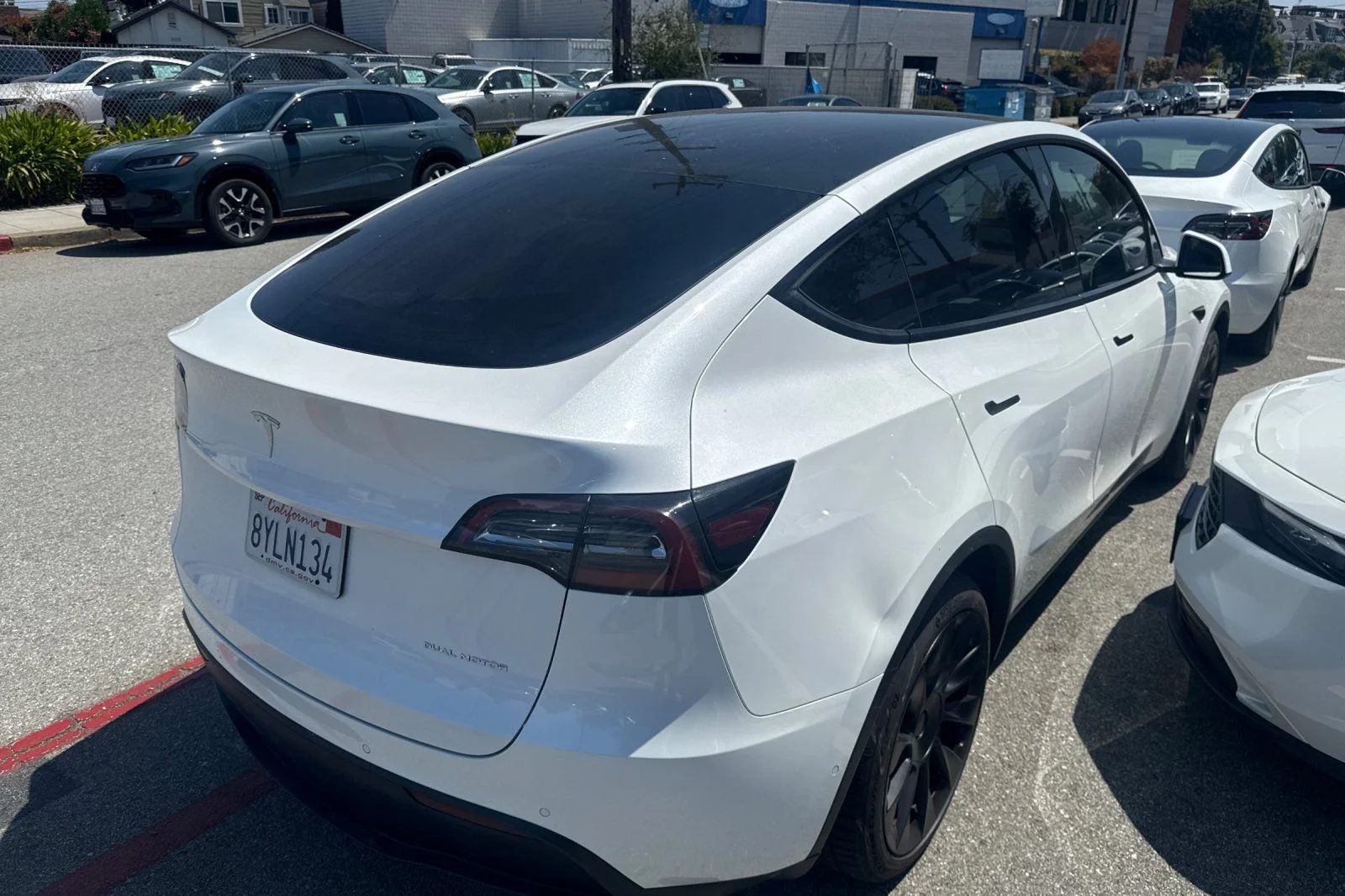 Used 2021 Pearl White Multi-Coat Tesla Long Range image 4