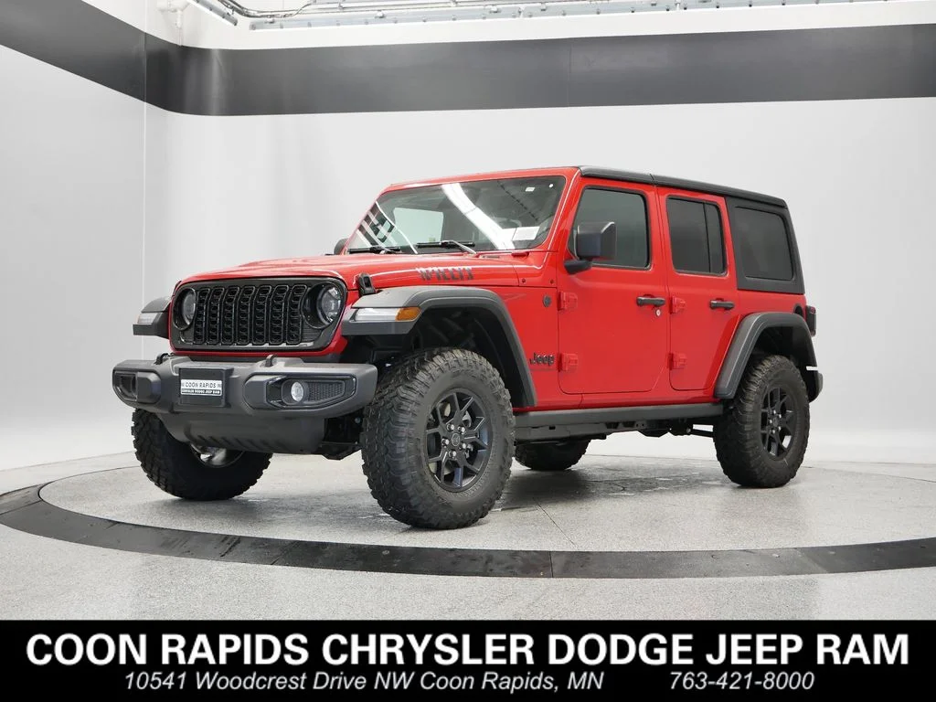 New 2026 Firecracker Red Clear-Coat Exterior Paint Jeep Willys image 1