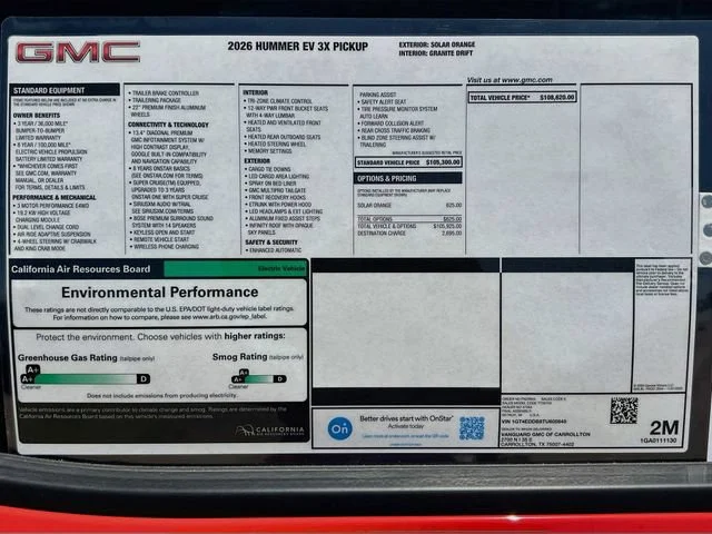 New 2026 Solar Orange GMC 3X image 21