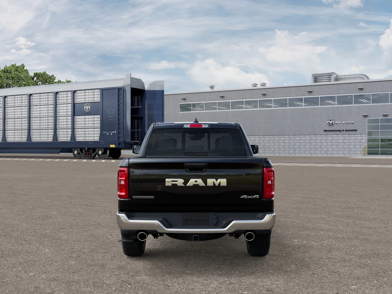 New 2026 Diamond Black Crystal Pearl-Coat Exterior Paint RAM Big Horn image 7