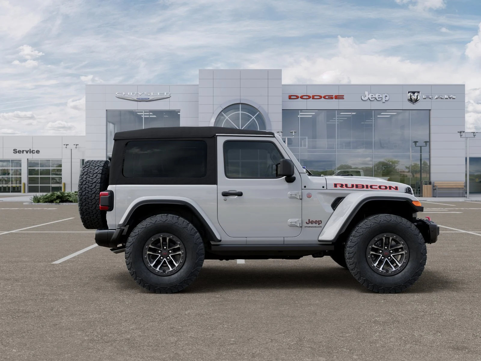 New 2025 Bright White Clearcoat Jeep Rubicon X image 50