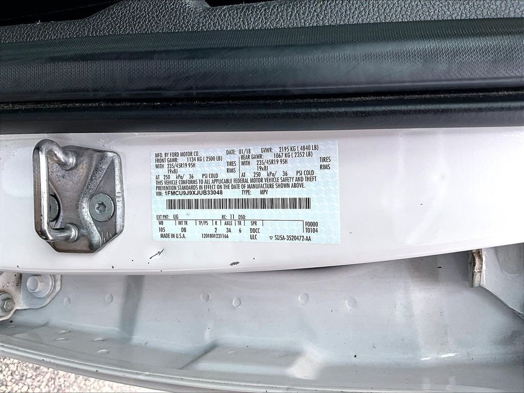 Used 2018 White Ford Titanium image 9