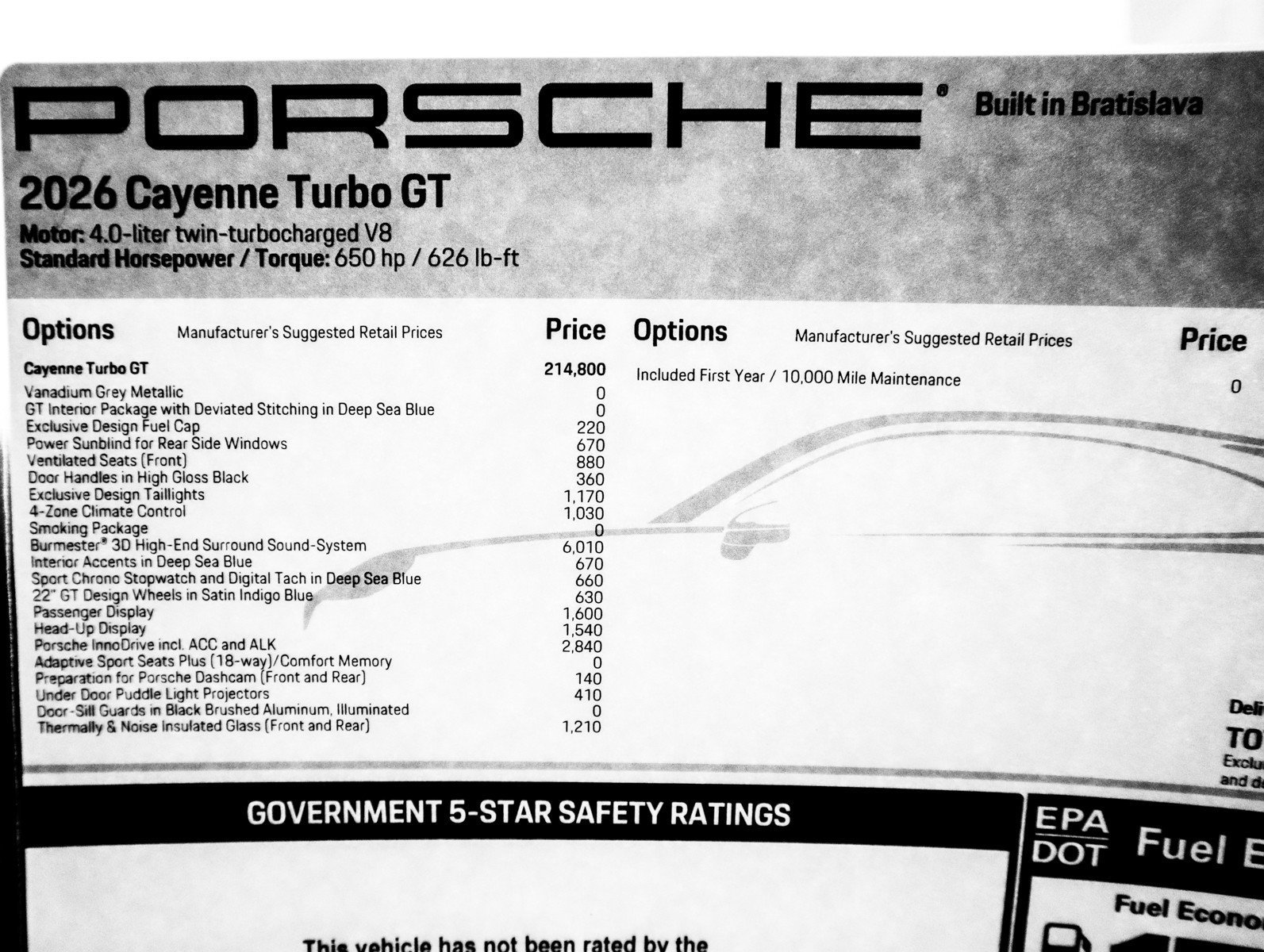New 2026 Vanadium Grey Metallic Porsche Turbo GT image 33