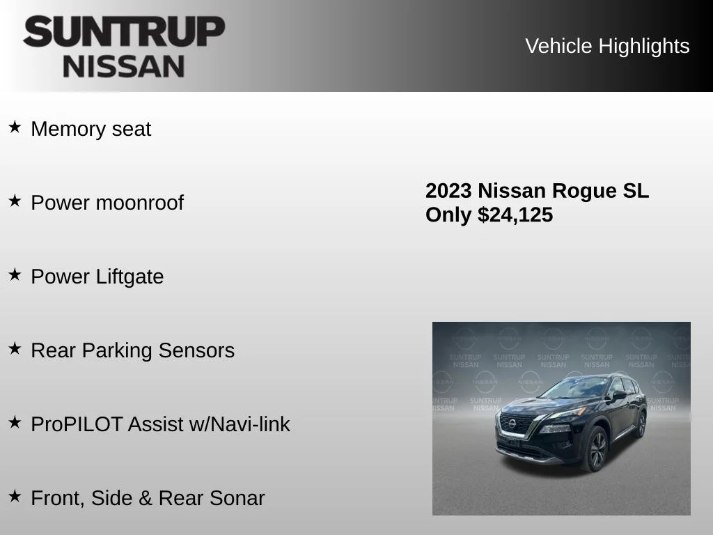 Used 2023 Black Nissan SL image 16