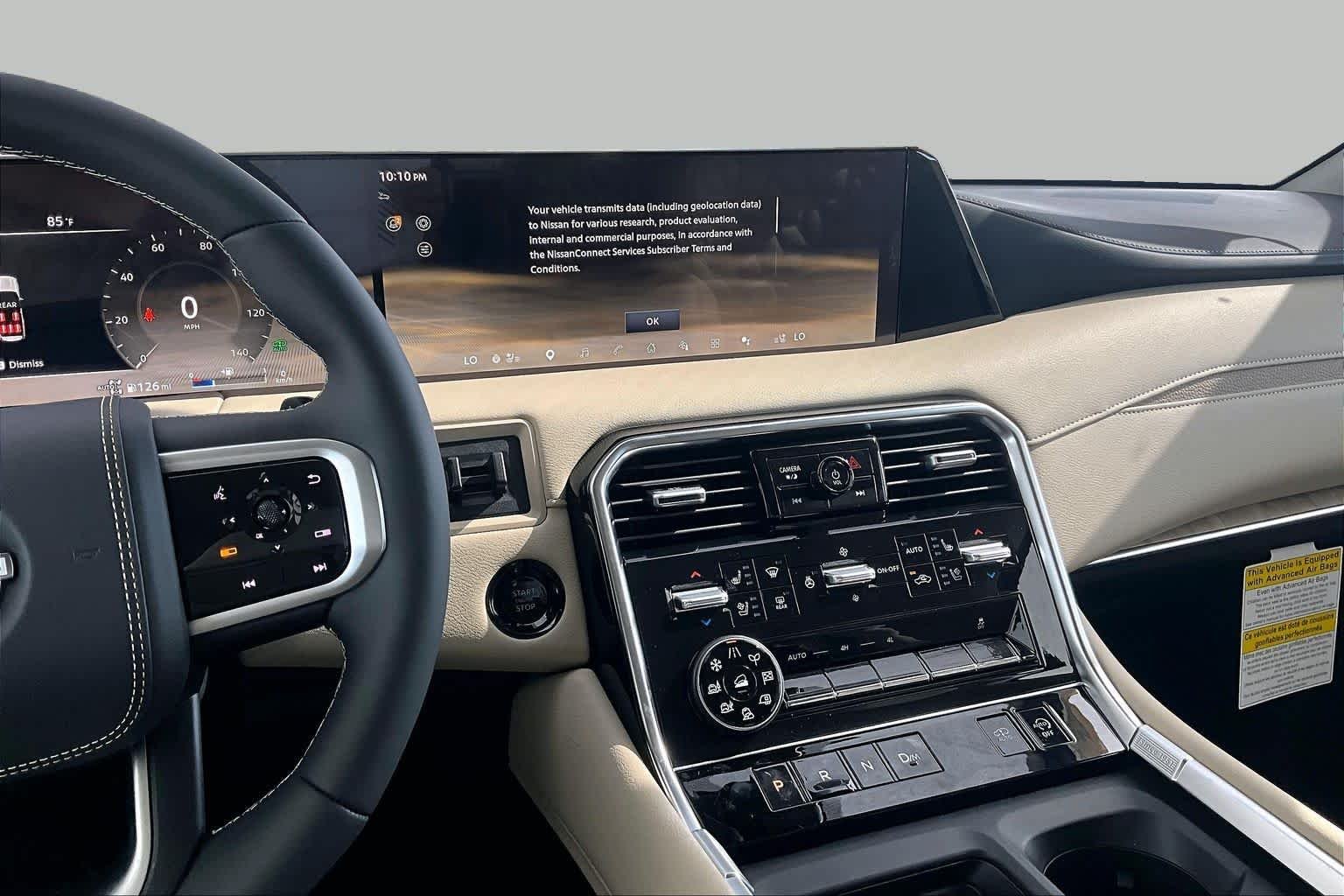 New 2026 Everest White TriCoat / Super Black Two-tone Nissan Platinum Reserve image 6