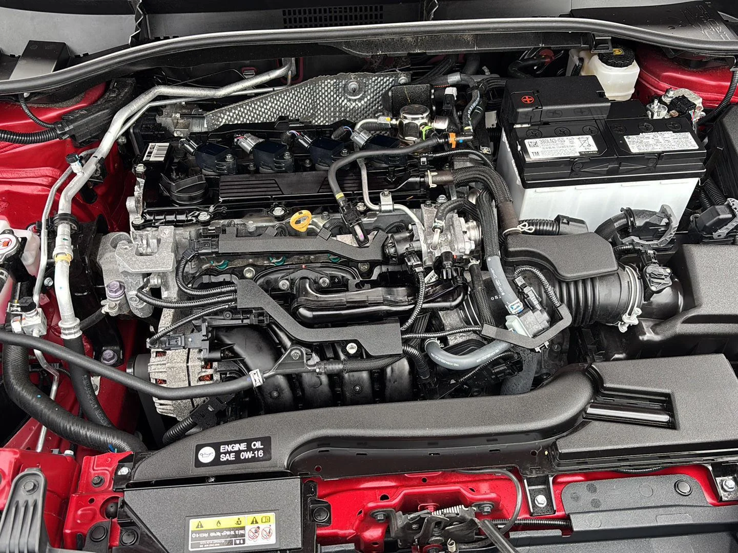 Used 2023 Barcelona Red Metallic Toyota LE image 10