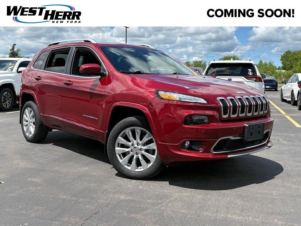 Used 2017 Deep Cherry Red Crystal Pearlc Jeep Overland image 1
