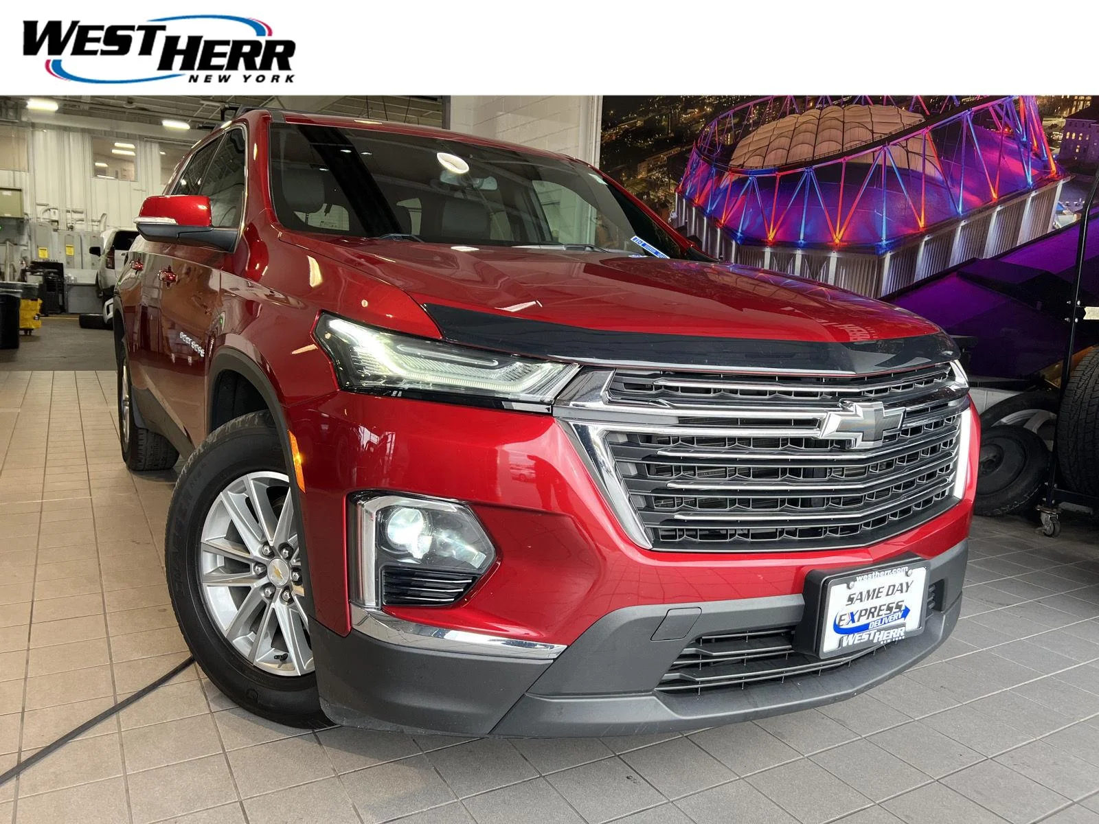Used 2023 Radiant Red Tintcoat Chevrolet LT Leather image 1
