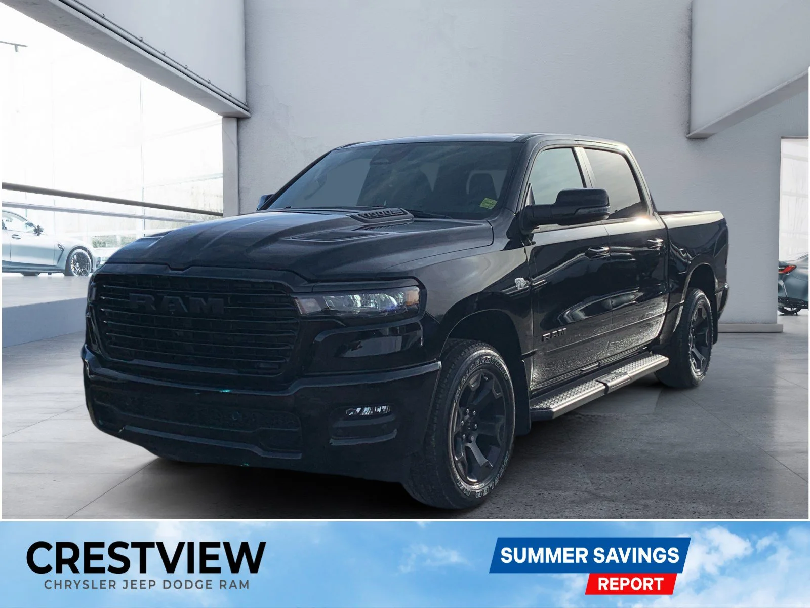 New 2026 Diamond Blk Crystal Pearl Ram Sport image 1
