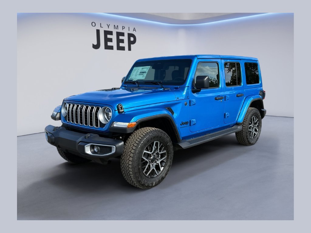New 2027 Hydro Blue Pearl-Coat Paint Jeep Sahara image 1