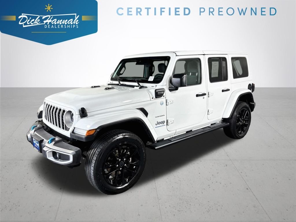Certified Used 2024 White Jeep Sahara 4xe image 1